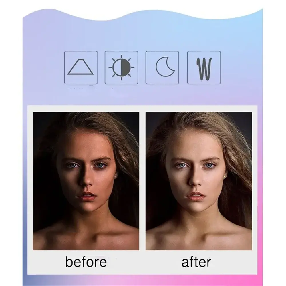 📱 Mini Ring Light Selfie Rechargeable – Lampe LED Clip Smartphone pour TikTok, Vidéos & Appels Studio Light Sound