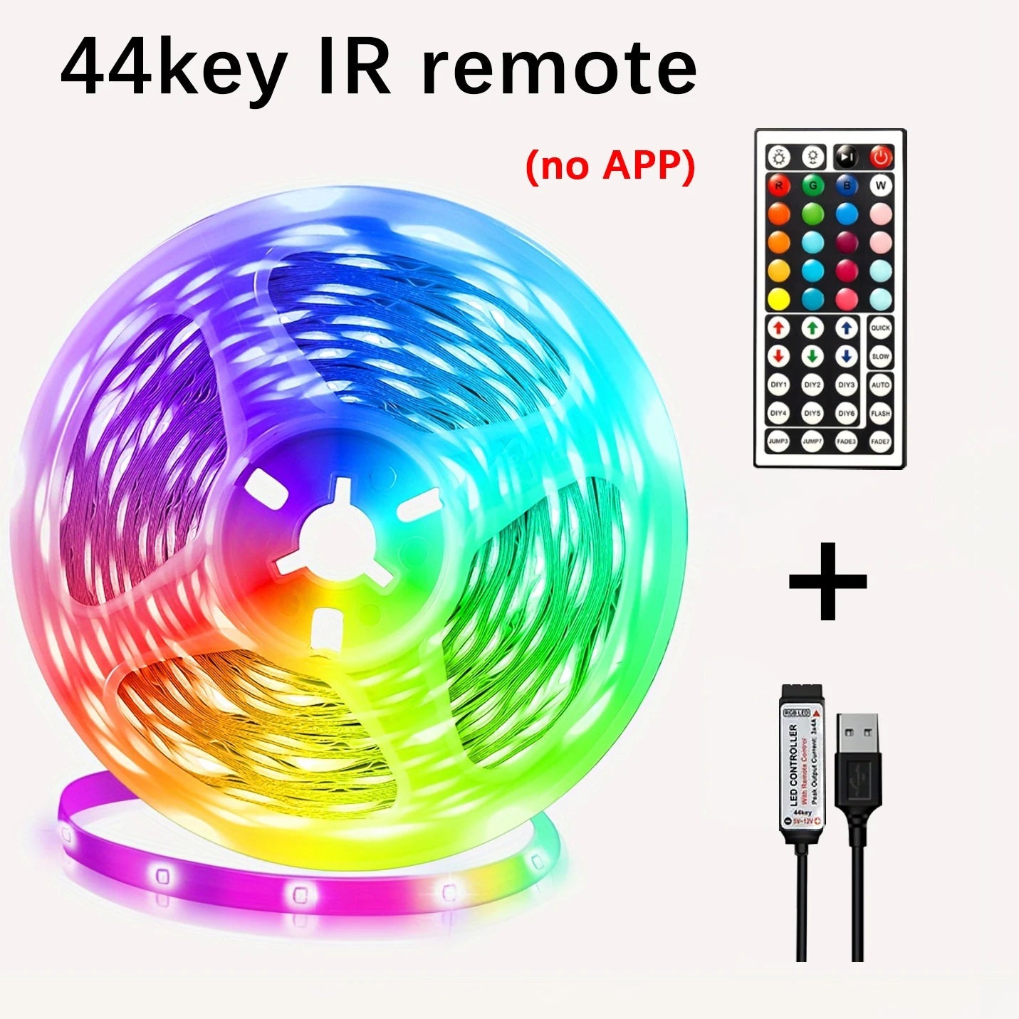 🌈 Bande LED RGB USB 5V – Ruban Lumineux Intelligent avec Télécommande & Application (1m/ 2m/ 5m / 10m / 20m / 30m) Ma boutique