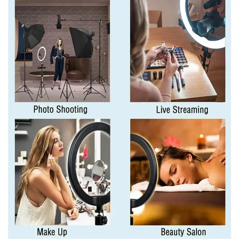 💡 Ring Light LED 26 cm avec Trépied – Éclairage Pro Réglable pour Selfies, Streaming & Création de Contenu Ma boutique