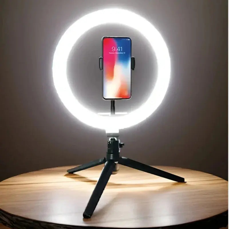 💡 Ring Light LED 26 cm avec Trépied – Éclairage Pro Réglable pour Selfies, Streaming & Création de Contenu Ma boutique