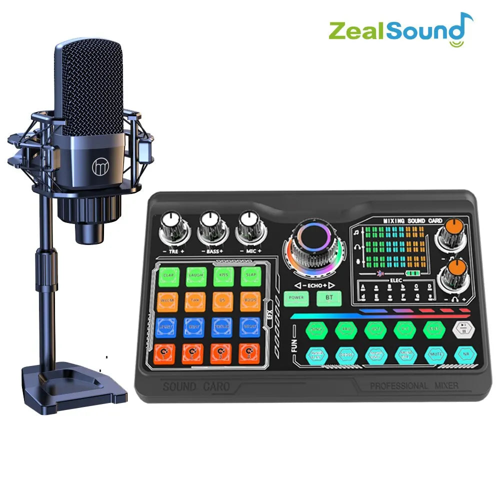 🎙️ ZealSound P300 – Kit Micro Professionnel & Carte Son pour Podcast & Streaming Ma boutique