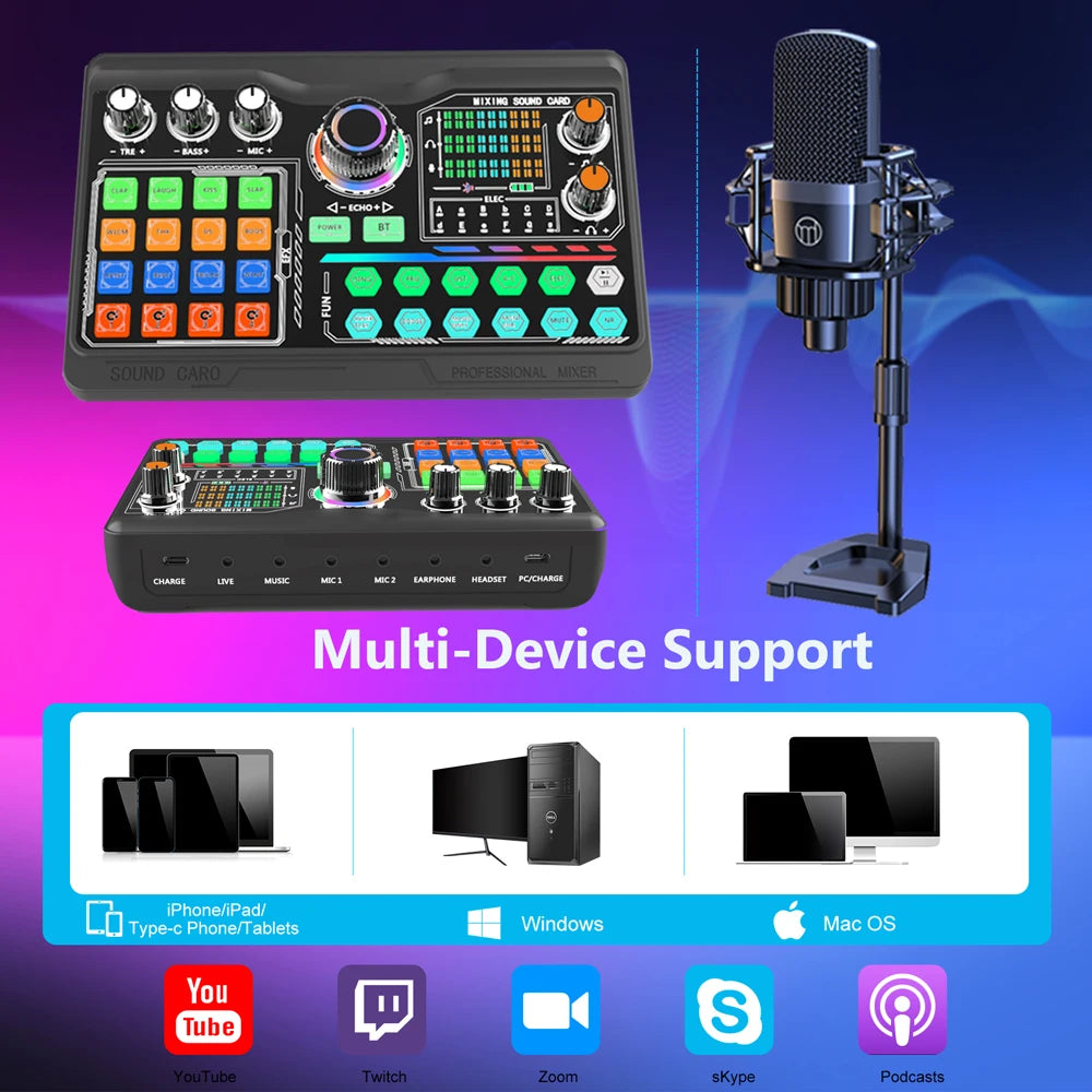 🎙️ ZealSound P300 – Kit Micro Professionnel & Carte Son pour Podcast & Streaming Ma boutique