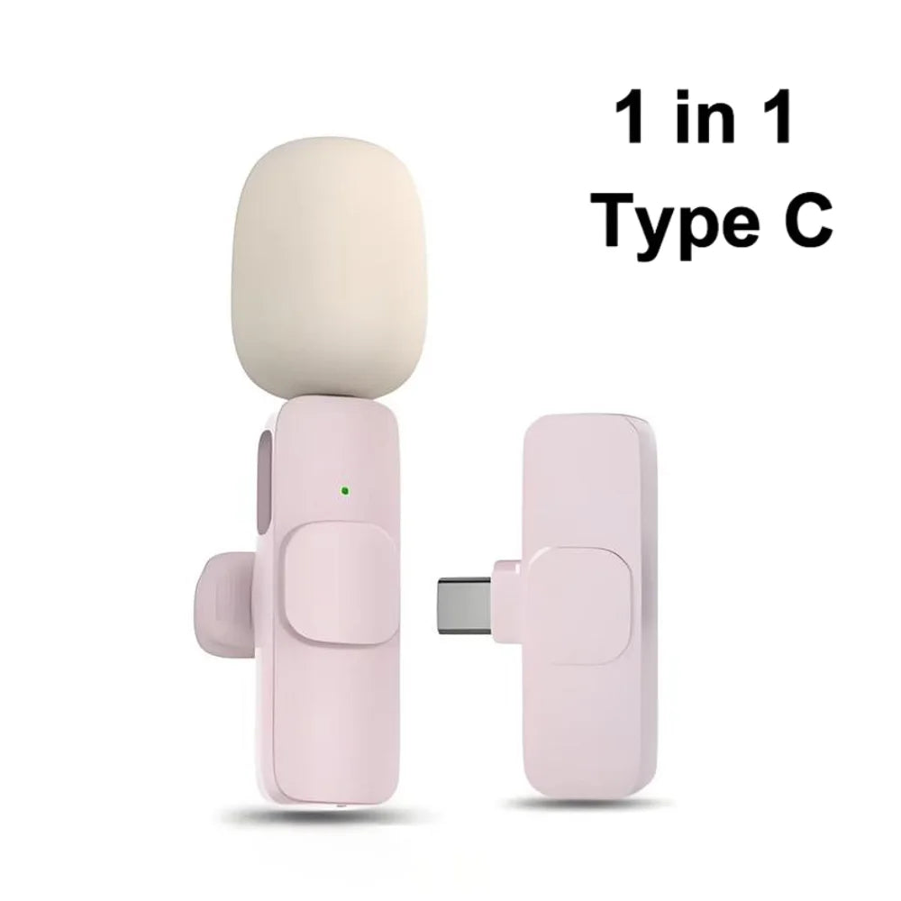 🎤 Micro Cravate Sans Fil pour Smartphone – Réduction de Bruit & Plug-and-Play Studio Light Sound