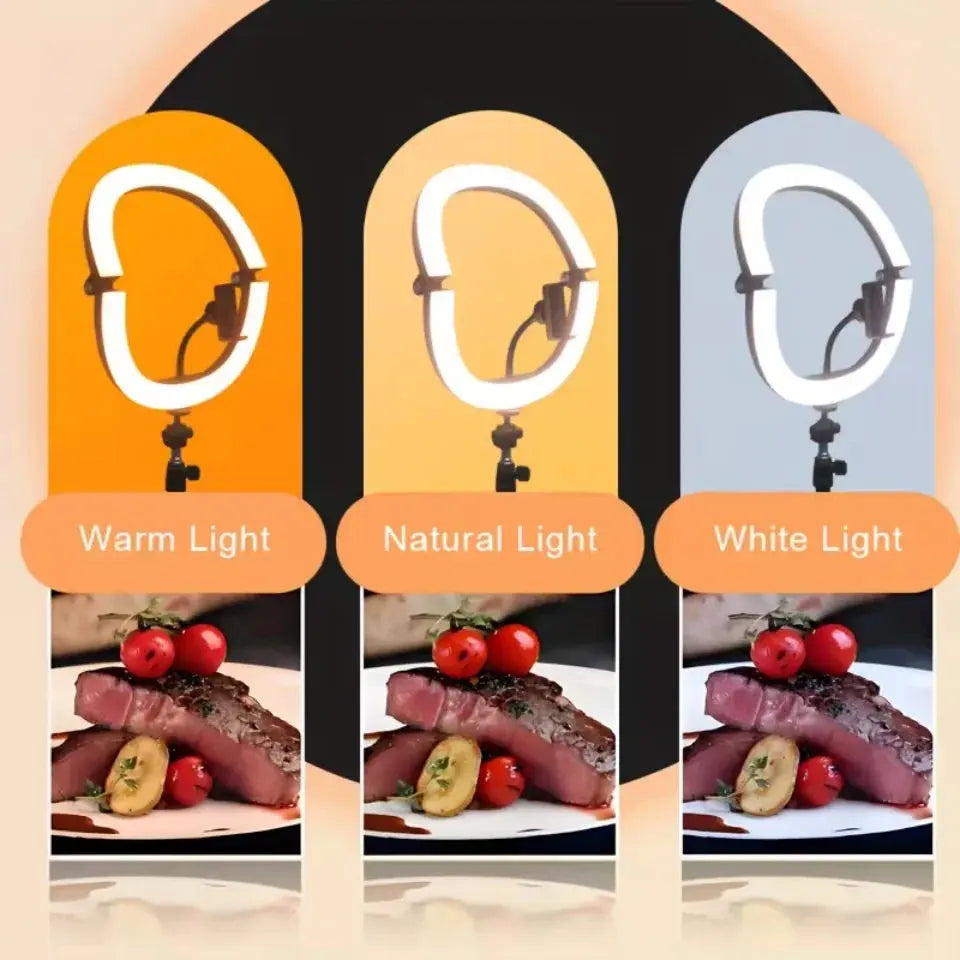 💡 Anneau Lumineux LED 10" Pliable avec Trépied 1,1m – 3 Modes d'Éclairage Réglables Ma boutique