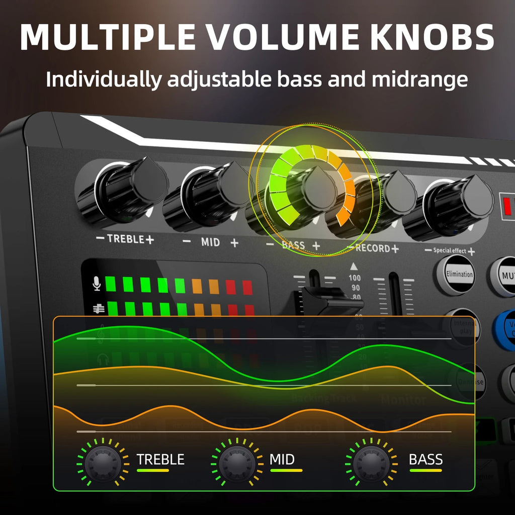 🎤 Kit Micro DJ F998 avec Carte Son – Console Studio Audio USB pour Live, Streaming, TikTok & Podcast Ma boutique
