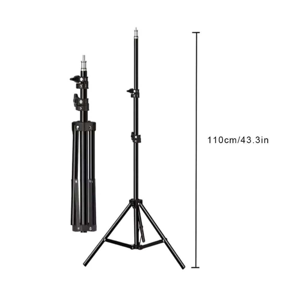 💡 Anneau Lumineux LED 10" Pliable avec Trépied 1,1m – 3 Modes d'Éclairage Réglables Ma boutique