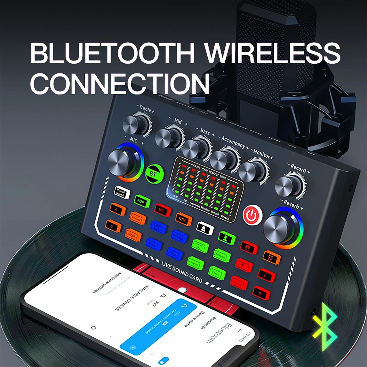 🎙️ F009 Live Sound Card – Kit Podcast & Streaming Pro avec Micro BM-800 + Bras Articulé Ma boutique