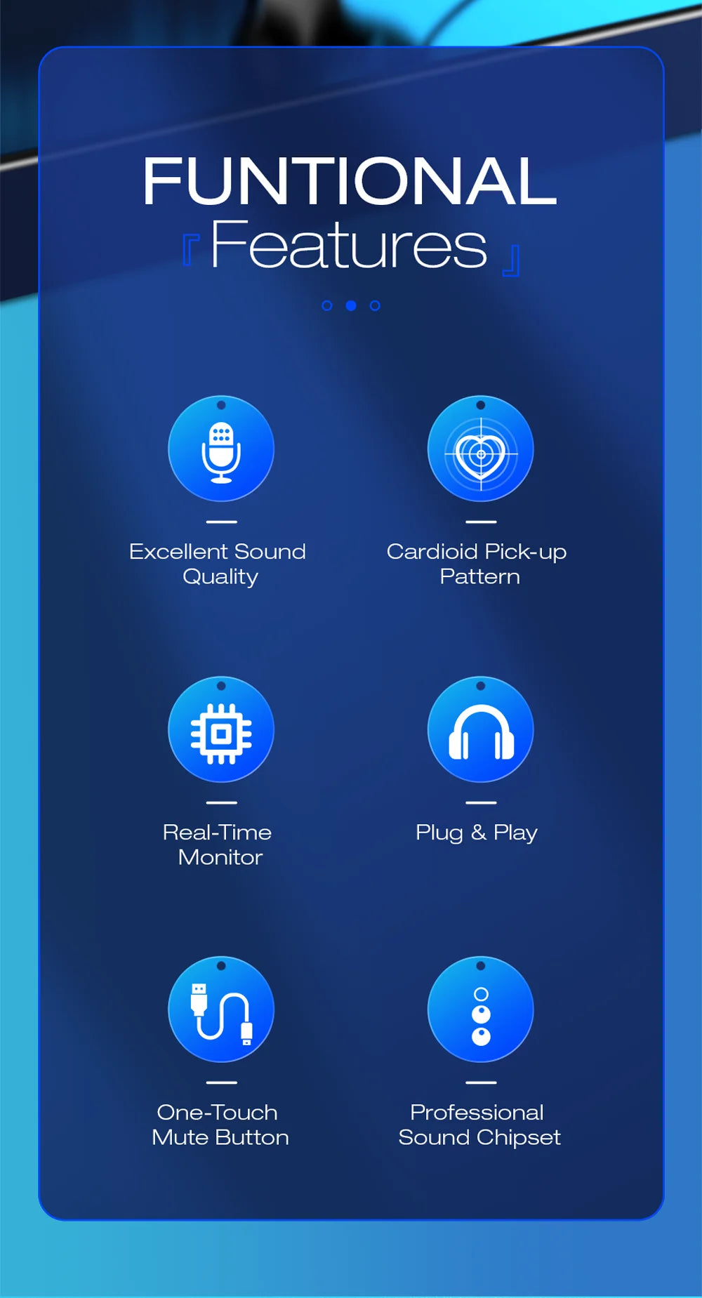 Microphone USB Condensateur Haomuren 🎤 – Qualité Studio, Plug & Play, Anti-bruit, Streaming & Gaming PC/Mac/PS5