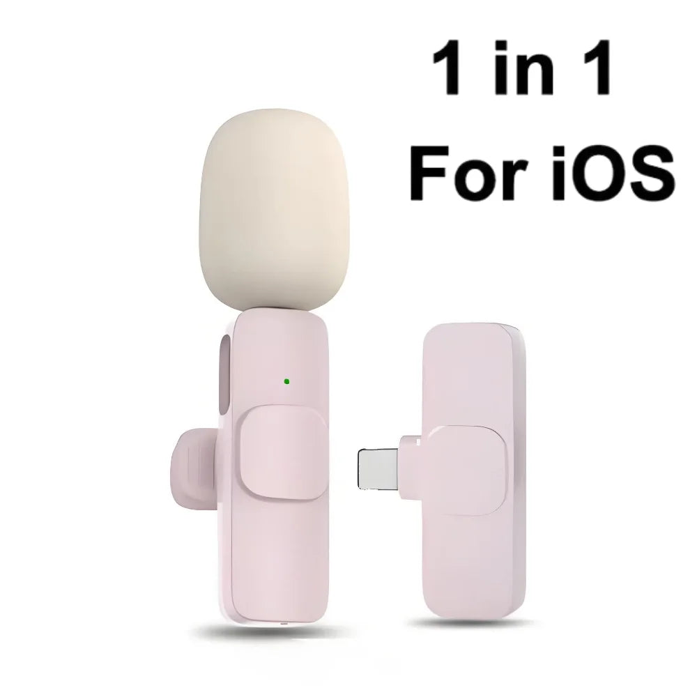 🎤 Micro Cravate Sans Fil pour Smartphone – Réduction de Bruit & Plug-and-Play Studio Light Sound