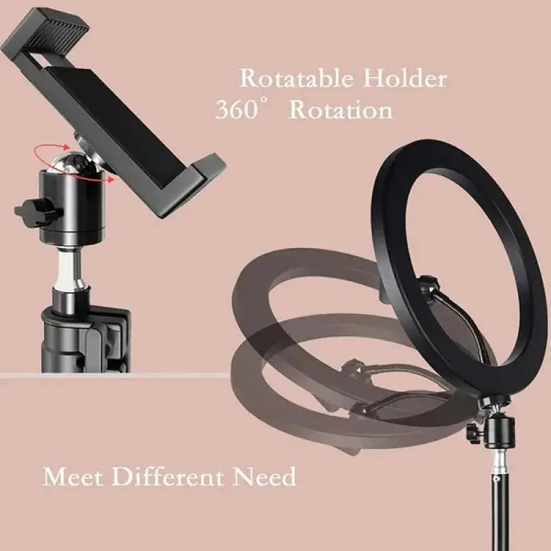 💡 Ring Light LED 26 cm avec Trépied – Éclairage Pro Réglable pour Selfies, Streaming & Création de Contenu Ma boutique