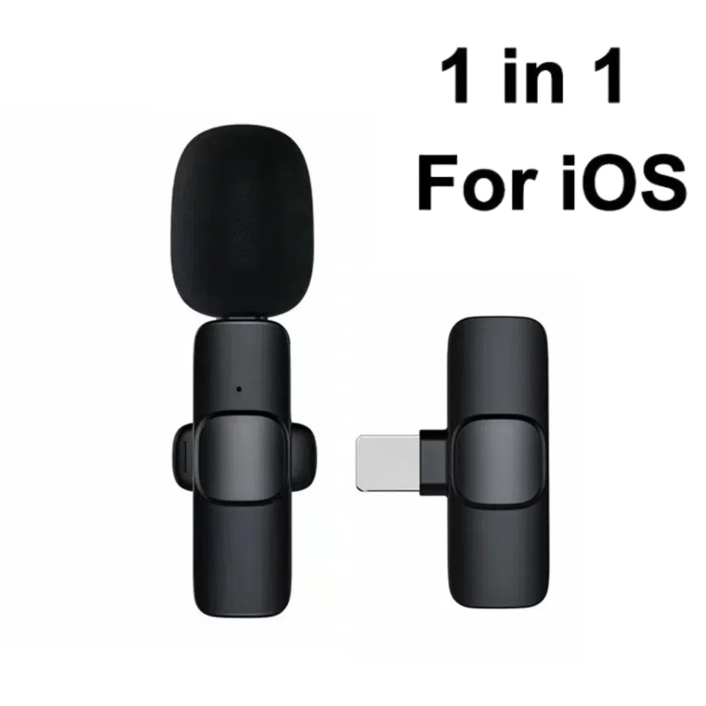 🎤 Micro Cravate Sans Fil pour Smartphone – Réduction de Bruit & Plug-and-Play Studio Light Sound