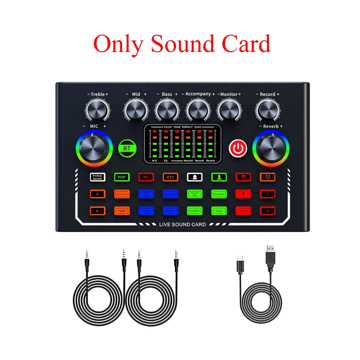 🎙️ F009 Live Sound Card – Kit Podcast & Streaming Pro avec Micro BM-800 + Bras Articulé Ma boutique