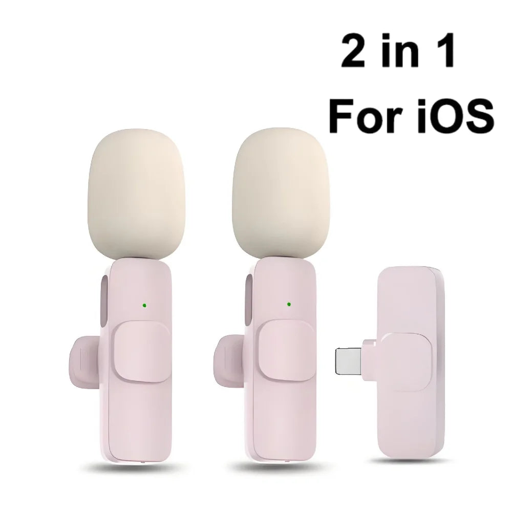 🎤 Micro Cravate Sans Fil pour Smartphone – Réduction de Bruit & Plug-and-Play Studio Light Sound