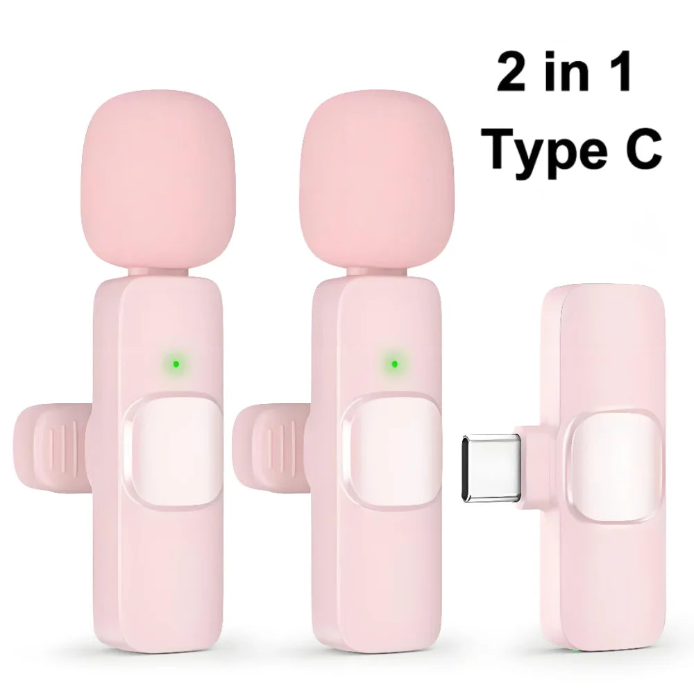 🎤 Micro Cravate Sans Fil pour Smartphone – Réduction de Bruit & Plug-and-Play Studio Light Sound